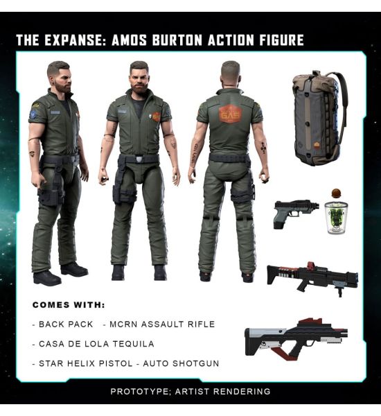 The Expanse: Amos Burton Action Figure (20cm) Preorder