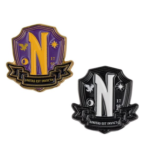 Wednesday: Nevermore Academy Pins 2-Pack Preorder