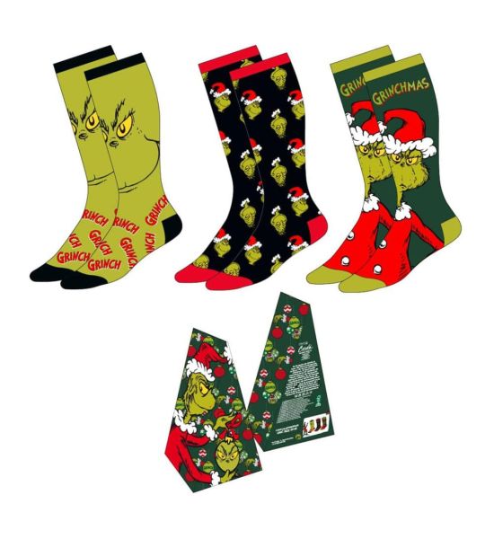 The Grinch: Socks 3-Pack (38-45) Preorder