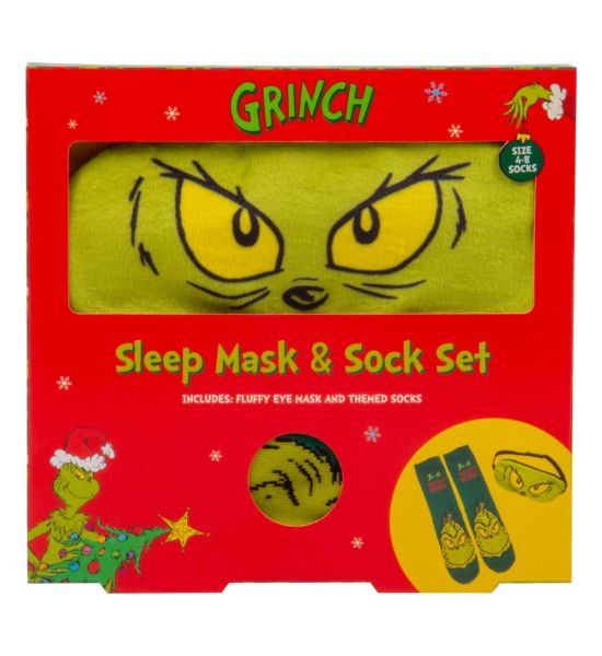 The Grinch: Socks & Sleep Mask Set