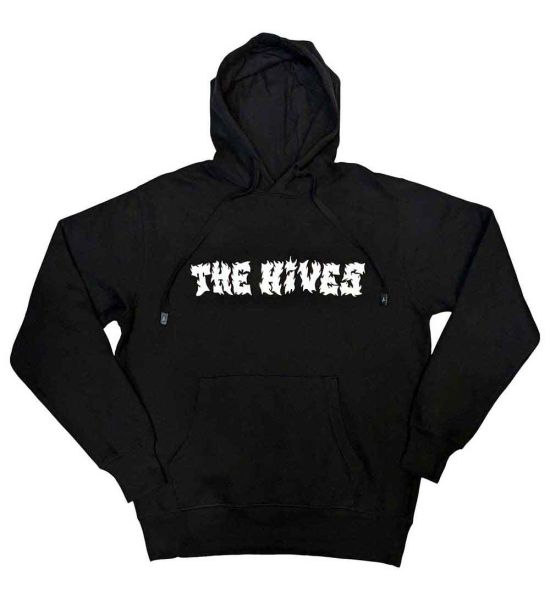 The Hives: Flames Logo - Black Pullover Hoodie