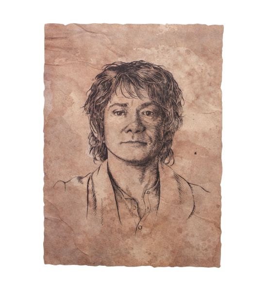 The Hobbit: Portrait of Bilbo Baggins Art Print (21x28cm)