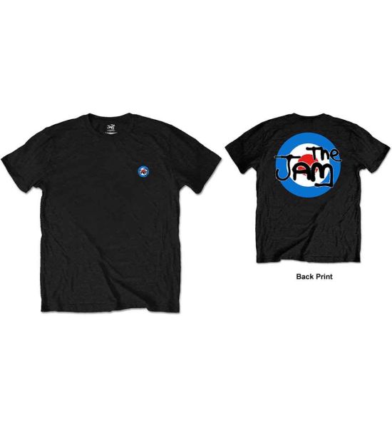 The Jam: Target Logo (Back Print) - Black T-Shirt