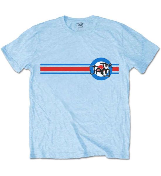 The Jam: Target Stripe - Light Blue T-Shirt