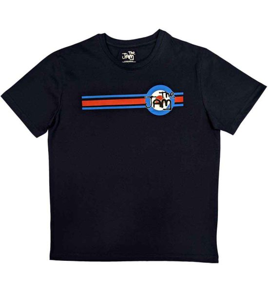 The Jam: Target Stripe - Navy Blue T-Shirt