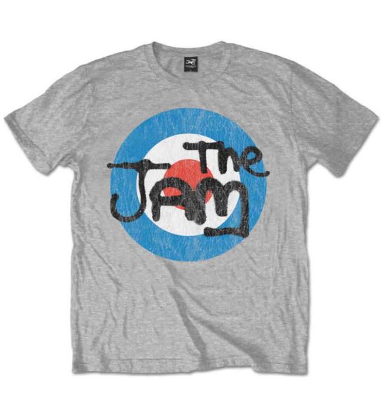 The Jam: Vintage Logo - Grey T-Shirt