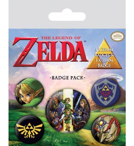 The Legend of Zelda: Link Pin-Back Buttons 5-Pack Preorder