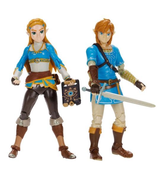 The Legend of Zelda: Princess Zelda, Link Action Figure 2-Pack (10cm)