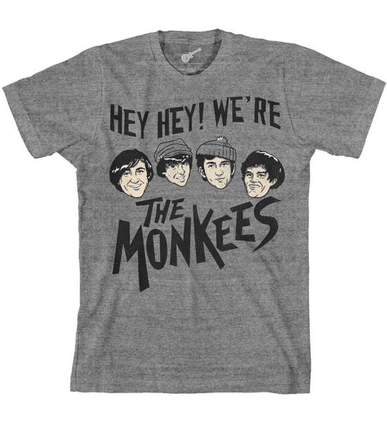 The Monkees: Hey Hey! - Grey T-Shirt