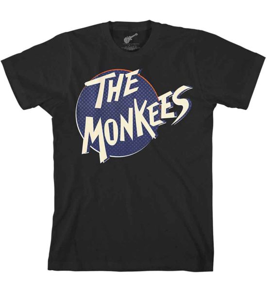 The Monkees: Retro Dot Logo - Black T-Shirt