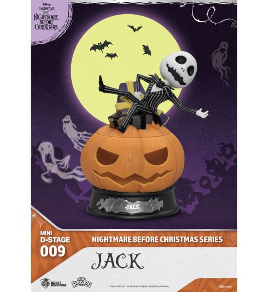 The Nightmare Before Christmas: Jack Mini Diorama Stage PVC Figure (10cm) Preorder