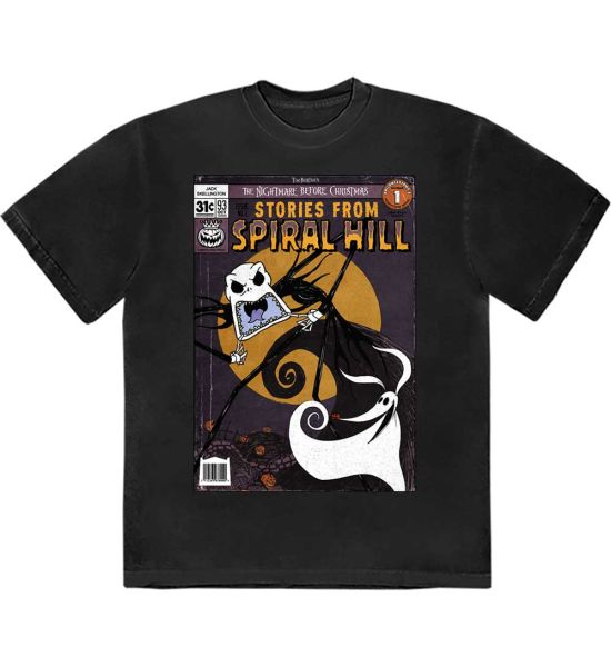 The Nightmare Before Christmas: Spiral Hill Jack - Black T-Shirt