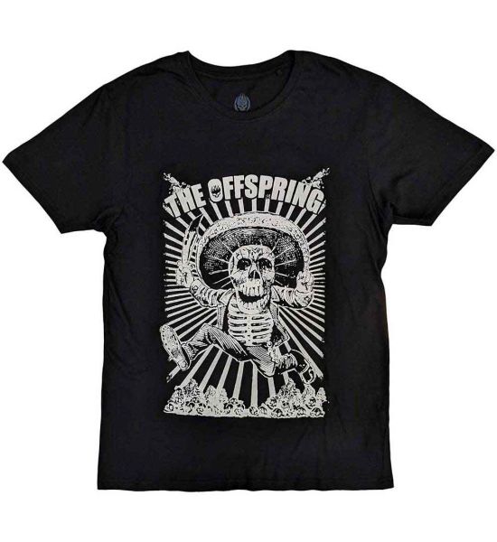 The Offspring: Jumping Skeleton - Black T-Shirt