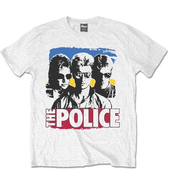 The Police: Band Photo Sunglasses - White T-Shirt