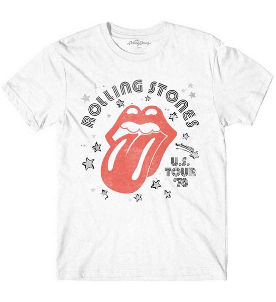 The Rolling Stones: Aero Tongue - White T-Shirt