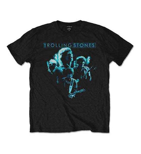 The Rolling Stones: Band Glow - Black T-Shirt