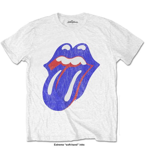 The Rolling Stones: Blue & Lonesome Vintage - White T-Shirt