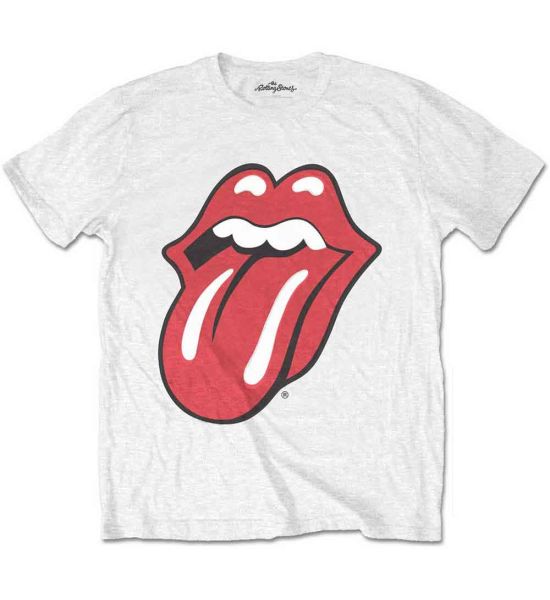 The Rolling Stones: Classic Tongue - White T-Shirt