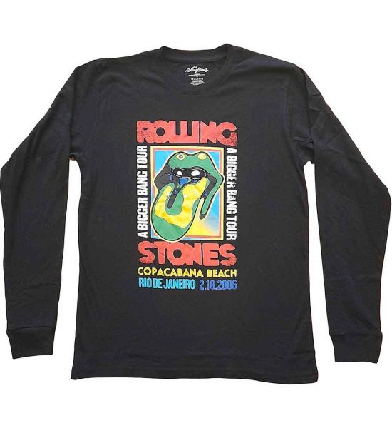 The Rolling Stones: Copacabana Beach - Black T-Shirt