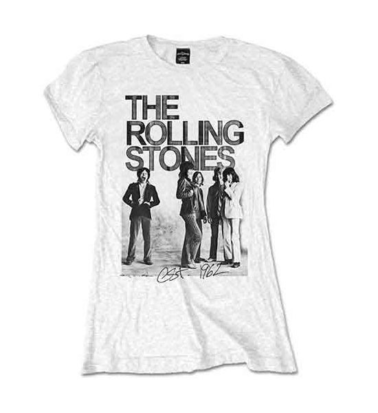 The Rolling Stones: Est. 1962 Group Photo - Ladies White T-Shirt