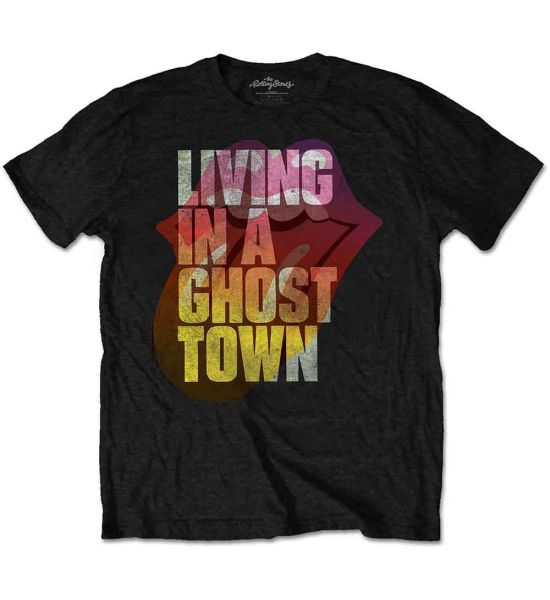 The Rolling Stones: Ghost Town - Black T-Shirt