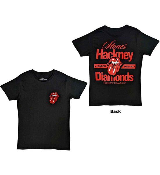 The Rolling Stones: Hackney Diamonds Hackney London (Back Print) - Black T-Shirt