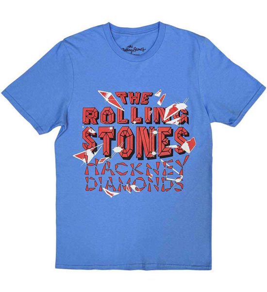 The Rolling Stones: Hackney Diamonds Shatter - Blue T-Shirt