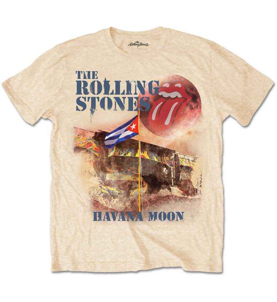 The Rolling Stones: Havana Moon - Vegas Gold T-Shirt