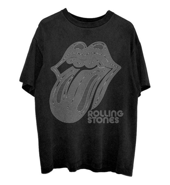 The Rolling Stones: Holographic Tongue - Black T-Shirt