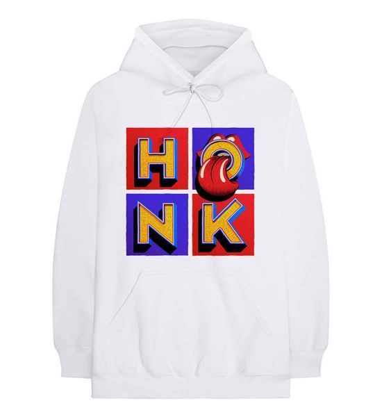 The Rolling Stones: Honk Album - White Pullover Hoodie