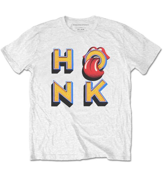 The Rolling Stones: Honk Letters - White T-Shirt