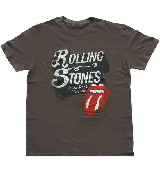 The Rolling Stones: Hyde Park - Charcoal Grey T-Shirt