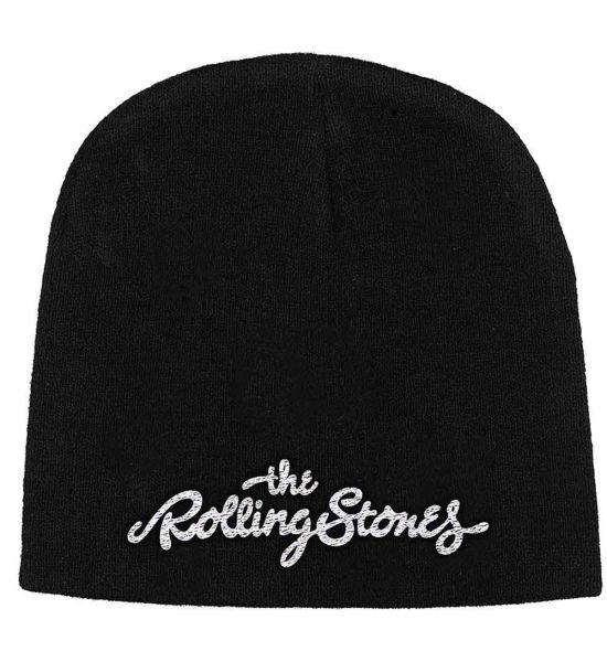 The Rolling Stones: Logo - Black Beanie Hat Preorder