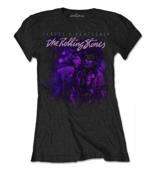 The Rolling Stones: Mick & Keith Together - Ladies Black T-Shirt