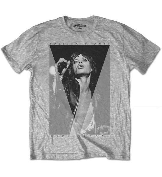 The Rolling Stones: Mick Triangle - Grey T-Shirt