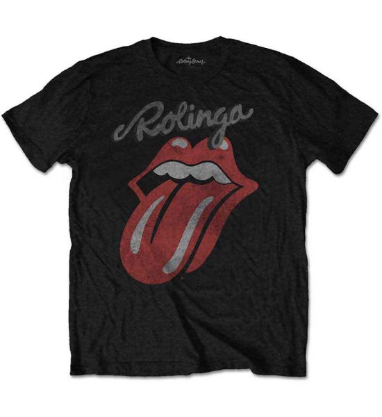 The Rolling Stones: Rolinga - Black T-Shirt