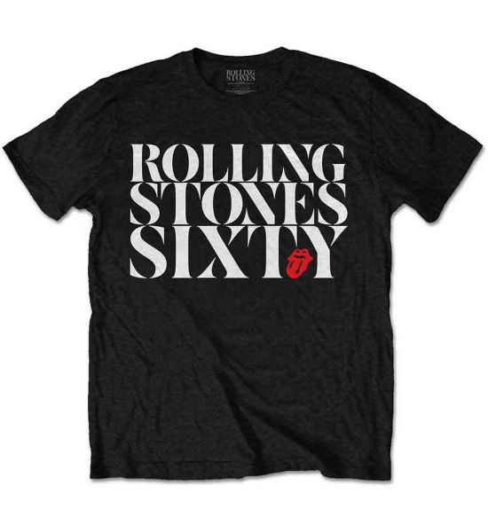 The Rolling Stones: Sixty Chic - Black T-Shirt