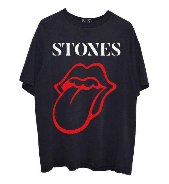 The Rolling Stones: Sixty Classic Vintage Tongue - Black T-Shirt