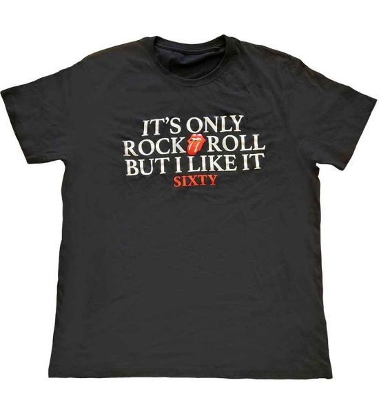 The Rolling Stones: Sixty It's only R&R but I like it (Foiled) - Black T-Shirt