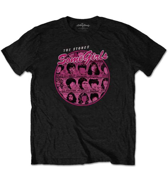 The Rolling Stones: Some Girls Circle Version 1 - Black T-Shirt