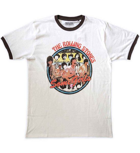 The Rolling Stones: Some Girls Circle - White T-Shirt