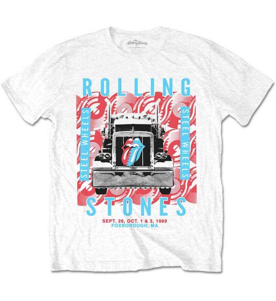 The Rolling Stones Steel Wheels Camiseta Blanca Merchoid Espana