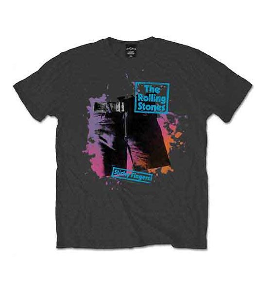 The Rolling Stones: Sticky Colours - Charcoal Grey T-Shirt