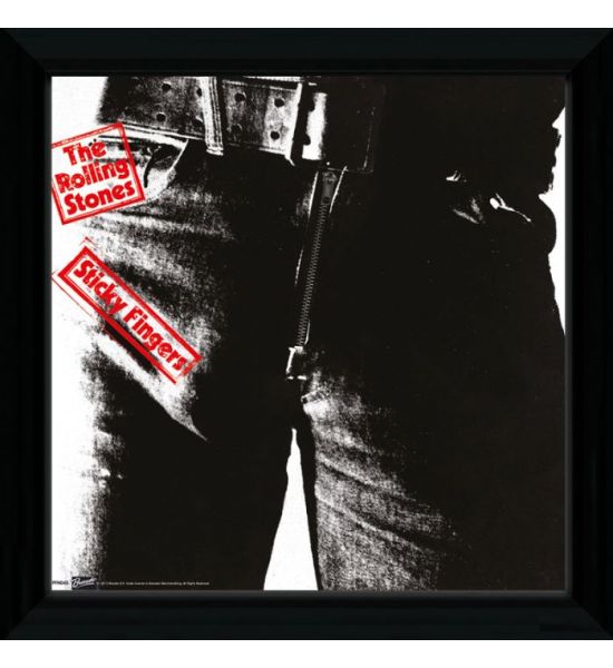 The Rolling Stones: Sticky Fingers Framed Print (30x30cm) Preorder