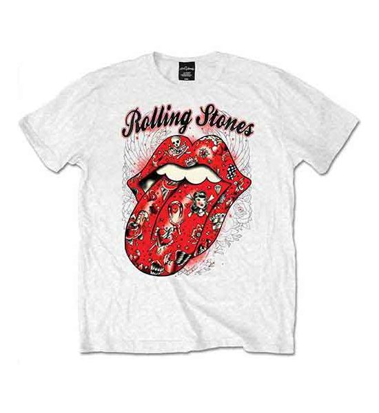 The Rolling Stones: Tattoo Flash - White T-Shirt