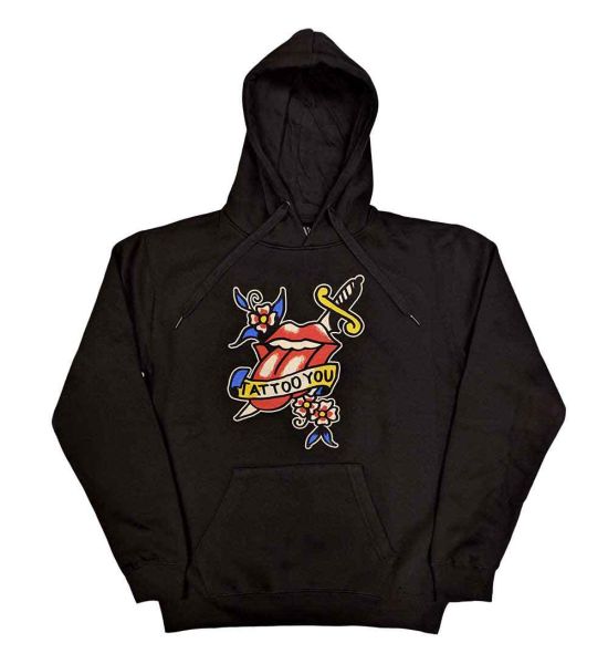 The Rolling Stones: Tattoo You Lick - Black Pullover Hoodie