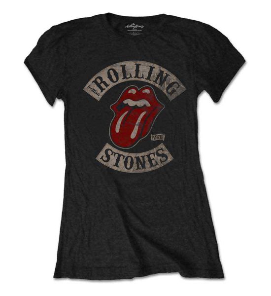 The Rolling Stones: Tour 1978 - Ladies Black T-Shirt