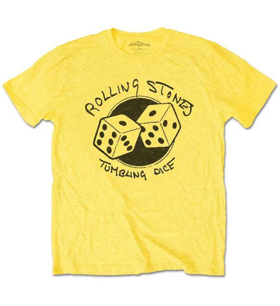 The Rolling Stones: Tumbling Dice - Yellow T-Shirt