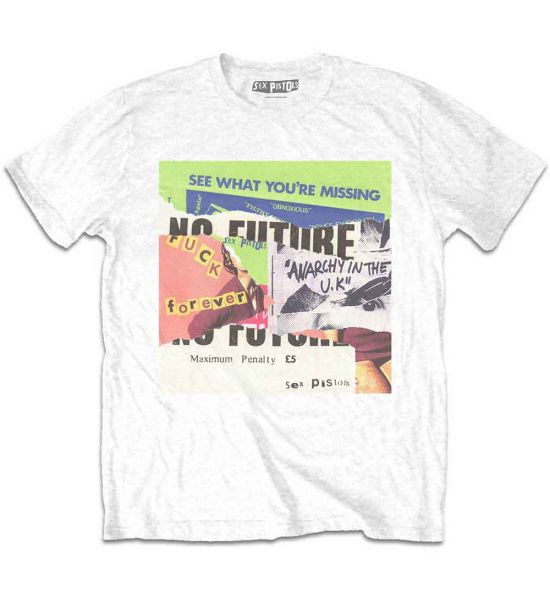 The Sex Pistols: Collage - White T-Shirt