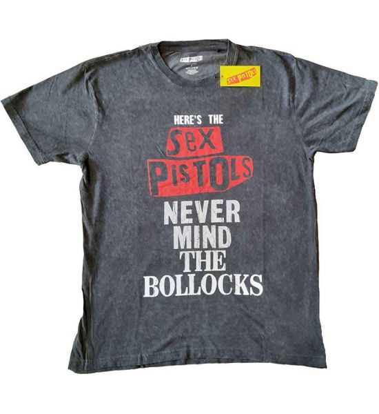 The Sex Pistols: NMTB Distressed (Dip Dye, Dye Wash) - Black T-Shirt